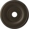 Ekena Millwork Berkshire PVC Medallion (Canopies up to 8 3/8"), 19"OD x 3 1/2"ID x 1"P, Metallic Dark Bronze CMP19BECDB - alternate 1